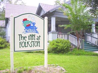 Sign for inn at folkston